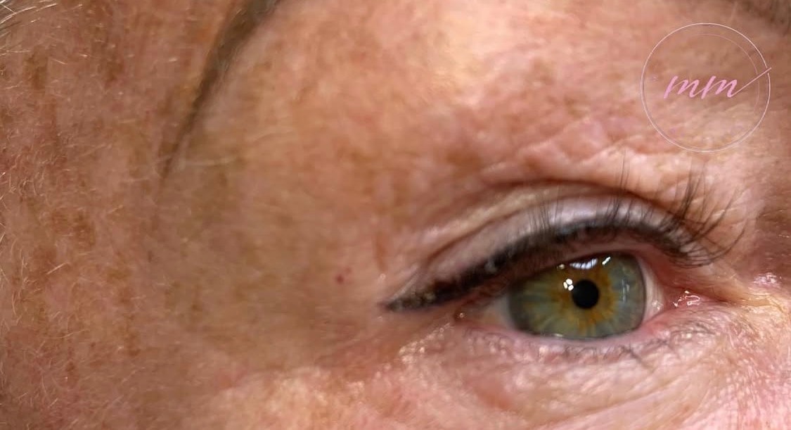 Healed lash line eyeliner — soft, natural definition.